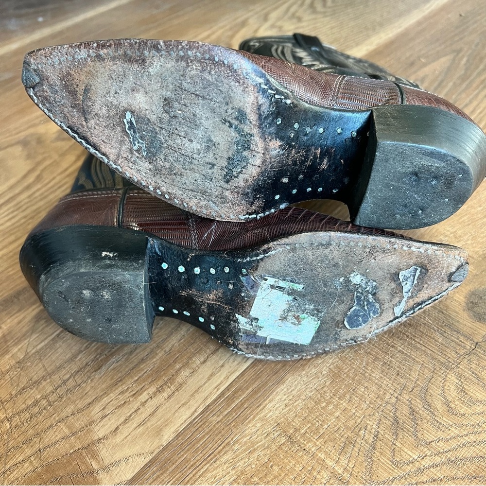 Vintage Justin Cowboy Boots Size 5 - Picture 8 of 9